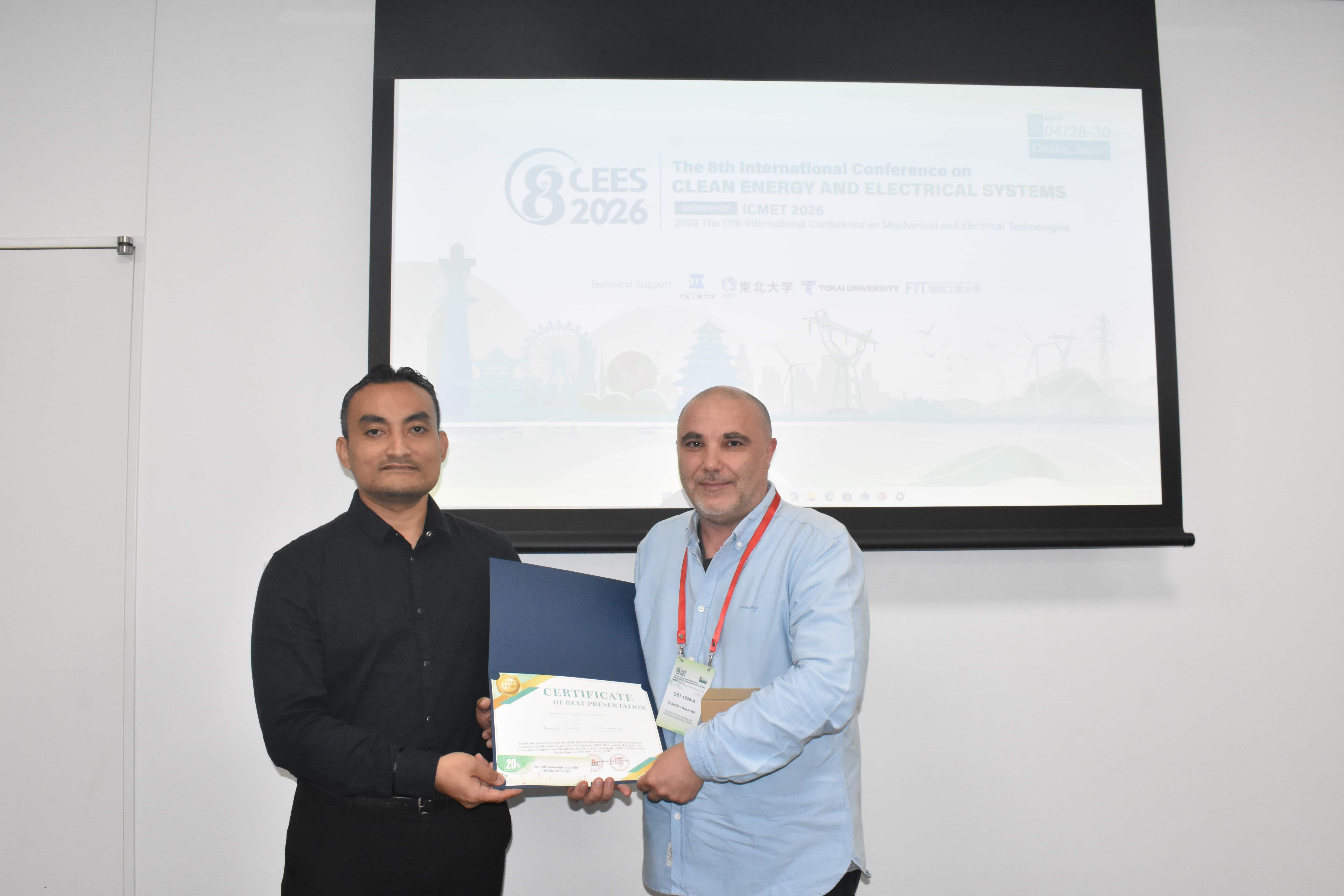 Session 3 — Best Presentation Award